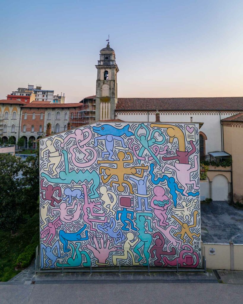Tuttomondo Keith Haring street-art Pise