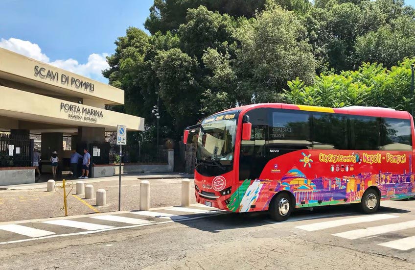 Bus Naples Pompéi